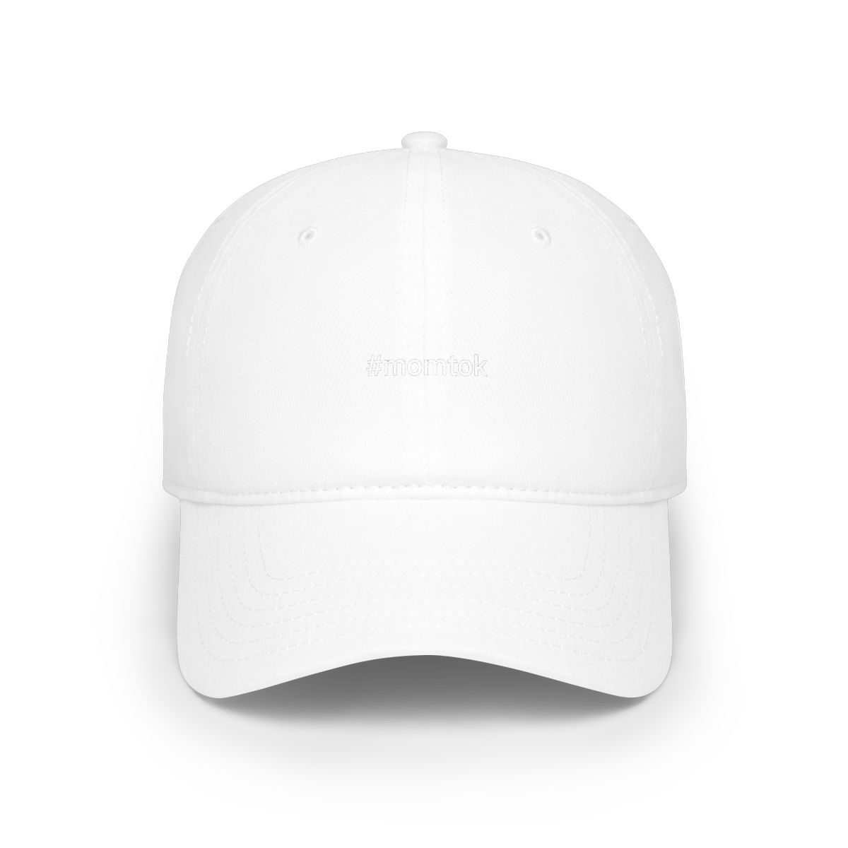 MomTok Hashtag Embroidered Cap | TikTok Mom Hat, Baseball Cap, Viral Gift